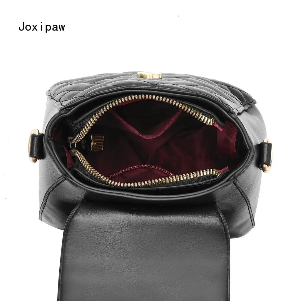 Vintage Large Capacity Handbag for Women Pu Leather Shoulder Bag