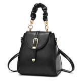 Vintage Large Capacity Handbag for Women Pu Leather Shoulder Bag