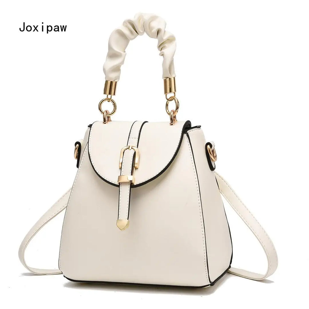Vintage Large Capacity Handbag for Women Pu Leather Shoulder Bag