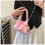 Bowknot Handheld Crossbody Small Bag Girl