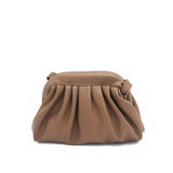 Cloud Wrinkled Dumpling Clip Shoulder Messenger Bag for Women