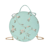 Sweet Flower Round Bag Shoulder Messenger Party