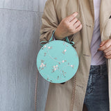 Sweet Flower Round Bag Shoulder Messenger Party