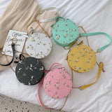 Sweet Flower Round Bag Shoulder Messenger Party