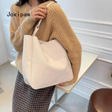 Women's Soft PU Leather Shoulder Bag Casual Handbag Tote Large Capacity