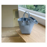 Women's Bucket Shoulder Bag Large Capacity PU Leather Handbag