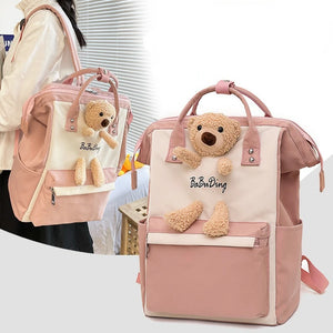 Backpack Cartoon Bear Doll Casual Student School Shoulder Bag