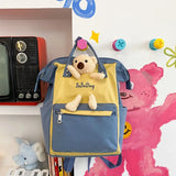 Backpack Cartoon Bear Doll Casual Student School Shoulder Bag