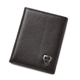Cowhide Mini Student Wallet Ultra Thin Soft Men Small Wallet