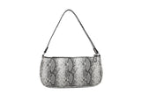 Crocodile Pattern Shoulder Bag Clutch Bag Patent Leather Underarm Shoulder Bag