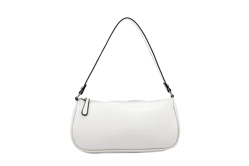 Crocodile Pattern Shoulder Bag Clutch Bag Patent Leather Underarm Shoulder Bag