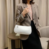 Crocodile Pattern Shoulder Bag Clutch Bag Patent Leather Underarm Shoulder Bag