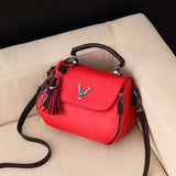 Small Square Shoulder Bag Pu Leather Handbag