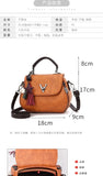 Small Square Shoulder Bag Pu Leather Handbag