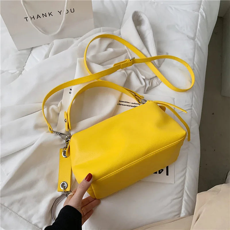 Ladies Candy Messenger Bag Casual Shoulder Bag Texture Chain All-match