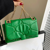Crossbody Rhombus Bag High Quality Red Women's Shoulder Bag