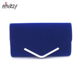 Ladies Evening Envelope Metal Chain Clutch Bag Wedding Party