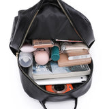 Women's Soft Leather Backpack Large Capacity School Bag Travel Backpack