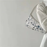 Abstract Modern Impressionism Ladies Handbag Art Portrait Grace Illustration