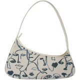 Abstract Modern Impressionism Ladies Handbag Art Portrait Grace Illustration