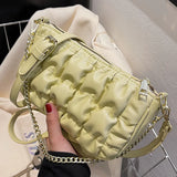 Women's Rhombus Chain Shoulder Bag Handbag Messenger Small Square Bag