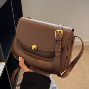 Net Red Retro Shoulder Bag Messenger Bag All-match Texture Small Square B