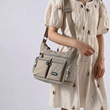 Women's Large Capacity Nylon Shoulder Bag Lightweight Casual Messenger Bag