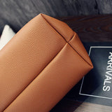 Retro PU Leather Shoulder Bag Set Crossbody Handbag
