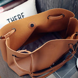 Retro PU Leather Shoulder Bag Set Crossbody Handbag