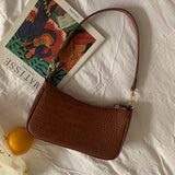 PU Leather Women Shoulder Bag Solid Color Wild Personality Temperament