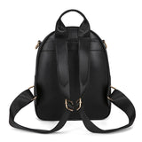 Women's Small Backpack in High Leather with Hair Ball Gift