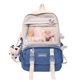 Waterproof Transparent Nylon Backpack Large Capacity Teen Backpack
