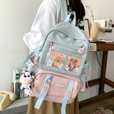 Waterproof Transparent Nylon Backpack Large Capacity Teen Backpack