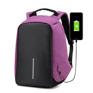 Anti Theft Laptop USB Backpack School Bag Rucksack Travel Daypack Men