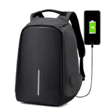 Anti Theft Laptop Backpack USB School Bag Rucksack for Men
