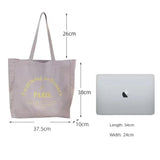 Student Shopping Bag Canvas Shoulder Bag Women's Handbag