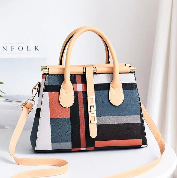 Large Lady Bag Women Handbag Patchwork Purse Single Shoulder Bag