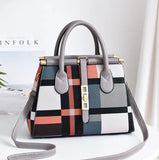 Large Lady Bag Women Handbag Patchwork Purse Single Shoulder Bag