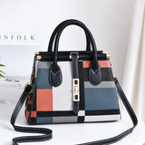 Large Lady Bag Women Handbag Patchwork Purse Single Shoulder Bag