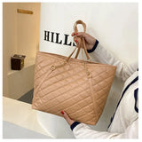 Retro Rhombus Chain Handbags Embroidery Thread Shoulder Bag