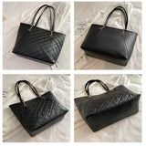 Retro Rhombus Chain Handbags Embroidery Thread Shoulder Bag