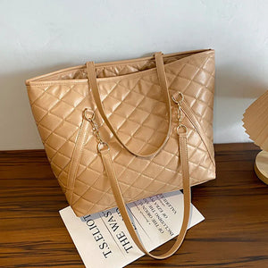 Retro Rhombus Chain Handbags Embroidery Thread Shoulder Bag