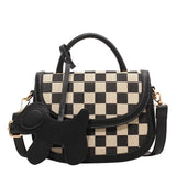Lattice Shoulder Messenger Women Bag Pendant Style Portable Small Bag