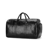 Men's Large Capacity Leather Travel Duffle Bag