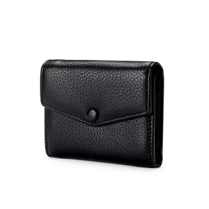 Slim Zero Wallet Envelope Short Cow Leather Wallet
