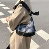 Leopard Print Hobos Underarm Bag 16X29X6CM