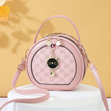 Women's Round Handbag Crossbody Small Bag Circle Shoulder Bag