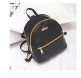 Mini Artificial Leather Women's Backpack Multi-function Shoulder Bag