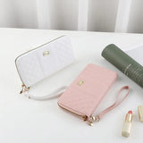 Long Women Wallets Purse Three-fold Female Wallet Bag Zipper Long Wallet