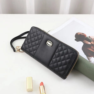 Long Women Wallets Purse Three-fold Female Wallet Bag Zipper Long Wallet